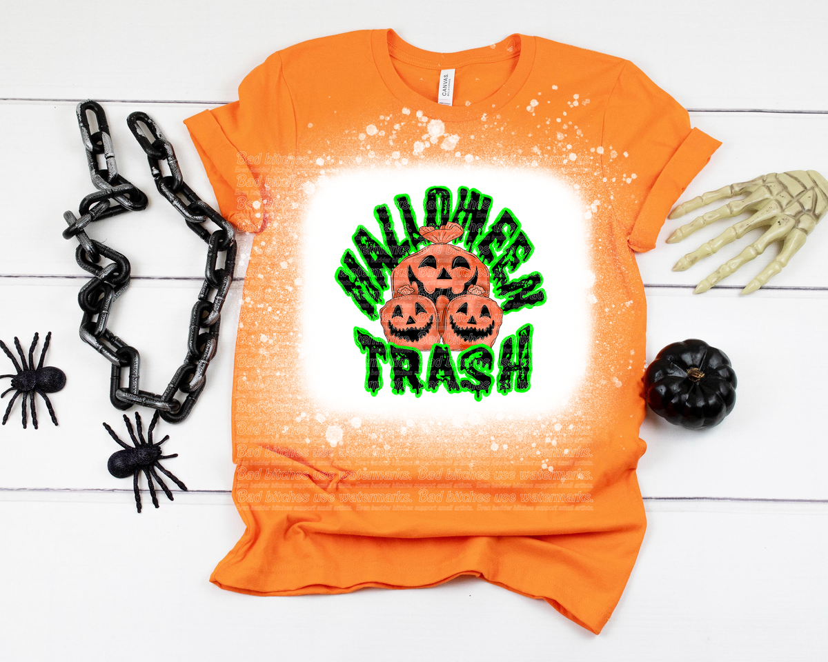 "Halloween Trash" Full Color DTF Tee Shirt
