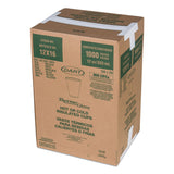 Dart Cafe G Foam Hot/Cold Cups, 12 oz, Brown/Red/White, 1,000/Carton