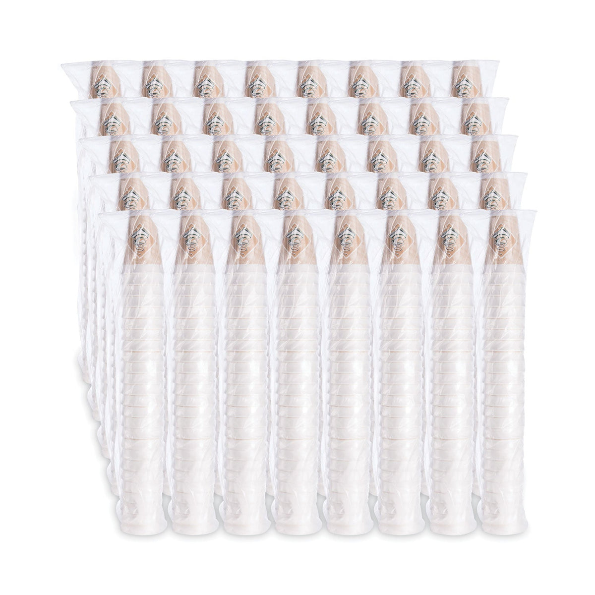 Dart Cafe G Foam Hot/Cold Cups, 16 oz, Brown/Green/White, 1,000/Carton