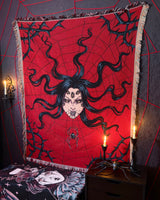 Arachnophobia - Spider Queen Woven Blanket