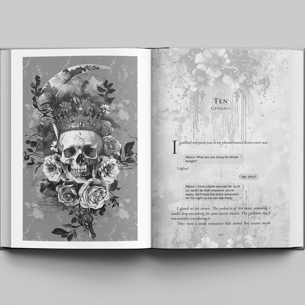 Crowned In Blood Book Box - Dark Mafia Romance Special Edition with Sprayed Edges