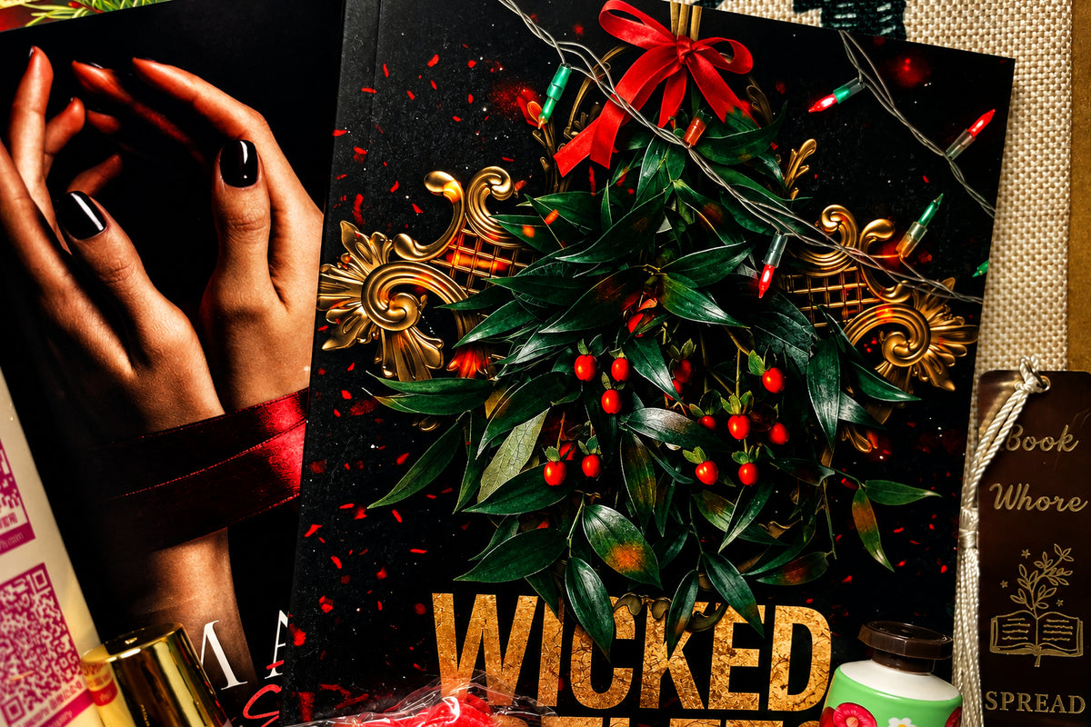 Deluxe Holiday Dark Romance Gift Box w/ signed dark romance holiday book - Dark Romance Crates