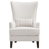 Pippin Upholstered High Wingback Accent Chair Latte